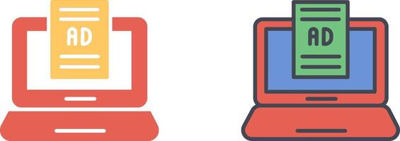 Internet Ads Icon Design vector