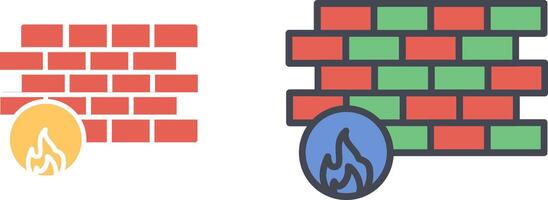 Firewall Icon Design vector
