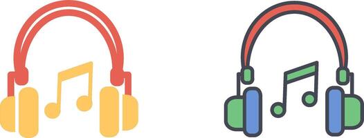 diseño de icono de auriculares vector