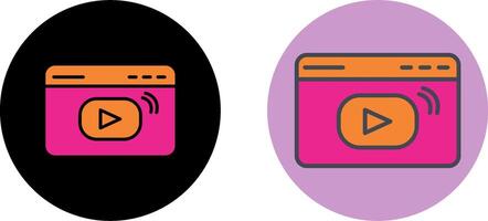 Streaming Icon Design vector