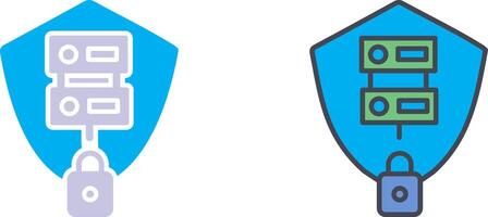 Secure Server Icon Design vector