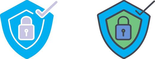 Verified Protection Icon Design vector