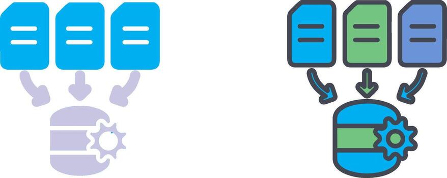 Data Processing Icon Design vector