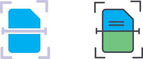 Scanning Document Icon Design vector