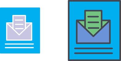 Mail Open Icon Design vector