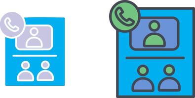 Conference Call Icon Design vector