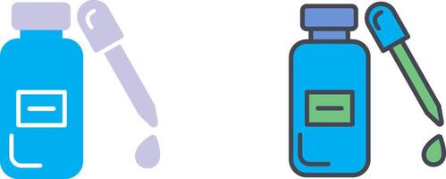 Drops Bottle Icon Design vector