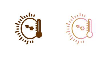 Temperature Indicator Icon Design vector