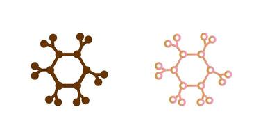 Molecule Icon Design vector