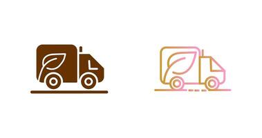 Eco friendly Truck Icon Design vector