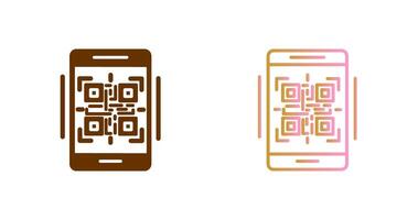 diseño de icono de código qr vector