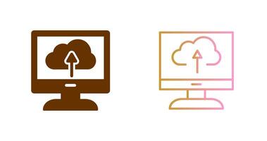 Cloud Backup Icon Design vector