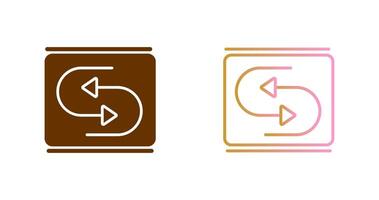 Reverse Arrow Icon Design vector