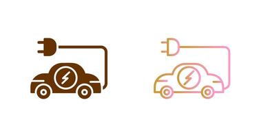 Electric Car Icon Design vector