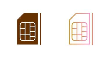 sim tarjeta icono diseño vector