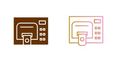 ATM Service Icon Design vector