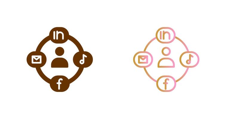 Social Circle Icon Design