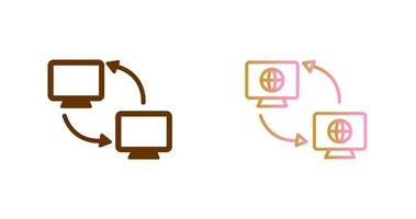 Synchronization Icon Design vector