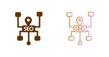 SEO Structure Icon Design vector
