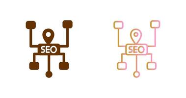 diseño de icono de estructura seo vector