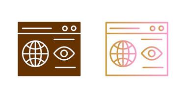 diseño de icono de visibilidad web vector