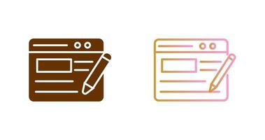 Blogging Service Icon Design vector