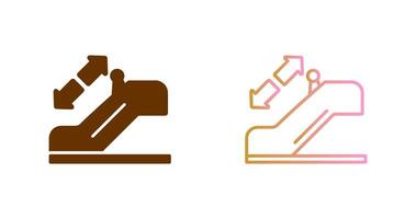 Horizontal Escalator Icon Design vector