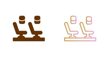 Seats In Plane Icon Design vector