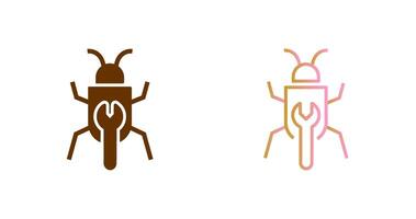 Bug Fixing Icon Design vector