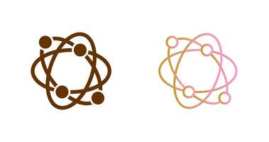 Atomic Structure Icon Design vector