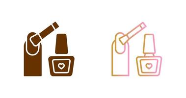 Nailpolish Icon Design vector