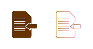 Import Document Icon Design vector