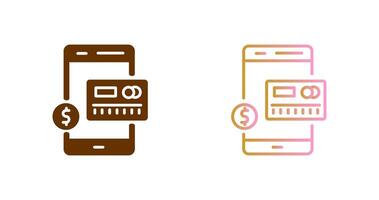 Mobile Banking Icon Design vector