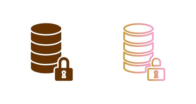 Encrypted Data Icon Design vector