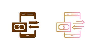 Money Transfer Icon Design vector