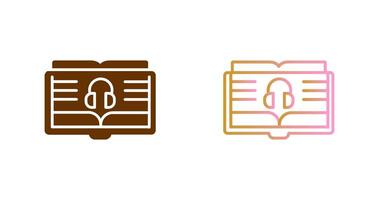 Audio Book Icon Design vector