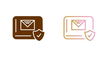 Mail Protection Icon Design vector