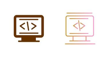 Coding Icon Design vector