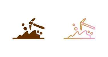 Mining Icon Design vector