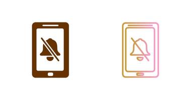 Notification Mute Icon Design vector
