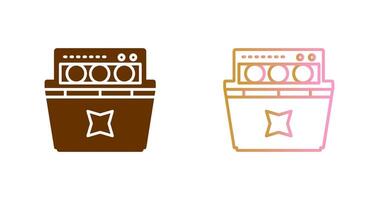 Dishwasher Icon Design vector