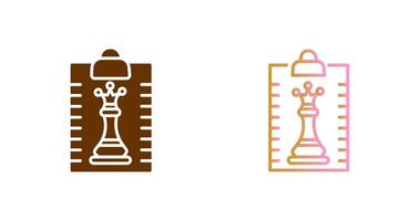 Clipboard Chess Icon Design vector