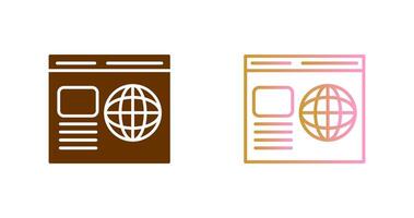 Webpage Icon Design vector