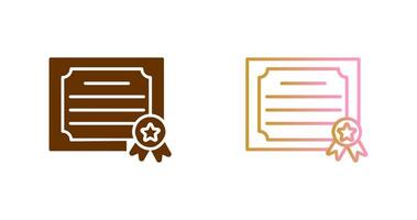 Certificate Icon Design vector