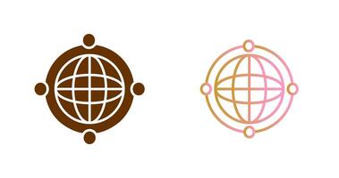Worldwide Web Icon Design vector
