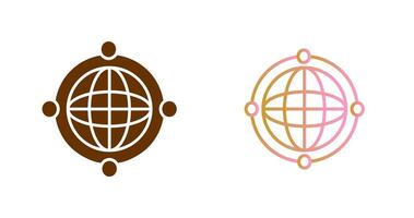 Worldwide Web Icon Design vector