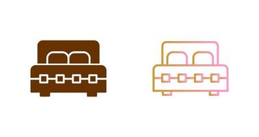 Double Bed I Icon Design vector