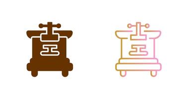 Machine Press Icon Design vector