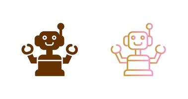 Industrial Robot III Icon Design vector