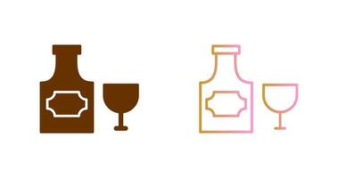 Bottle of Rum Icon Design vector